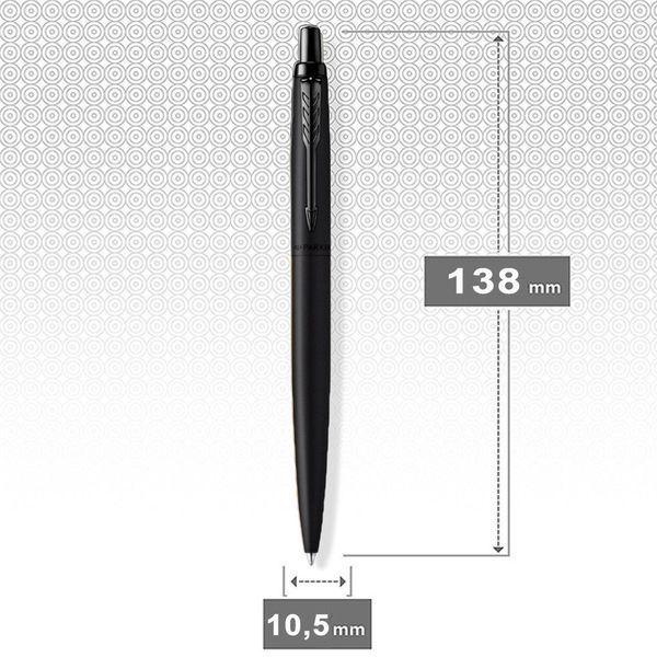 Ручка кулькова Parker Jotter XL Monochrome Black BT BP Тризуб 12432_TR 12432_TR фото