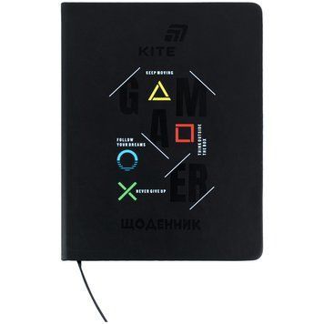 Щоденник шкільний Kite, тверда обкладинка, PU Gamer K26-264-1 K26-264-1 фото