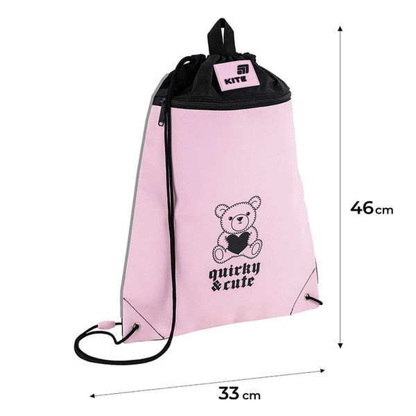Сумка для взуття з кишенею Kite Education Quirky&Cute K26-601M-47 K26-601M-47 фото