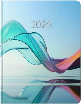 Щоденник датований 2026 Economix, друкована обкладинка, А5 (хвиля) E21854 E21854 фото