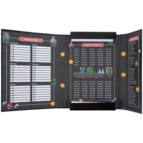 Папка для зошитів на гумці Kite Pixel Game K25-210-2, картон K25-210-2 фото