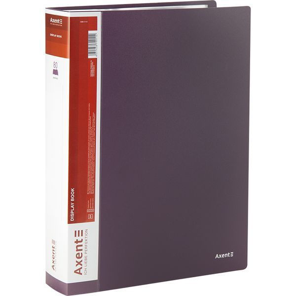 Дисплей-книга Axent 1280-11-A, A4, 80 файлів, сливова 1280-11-A фото