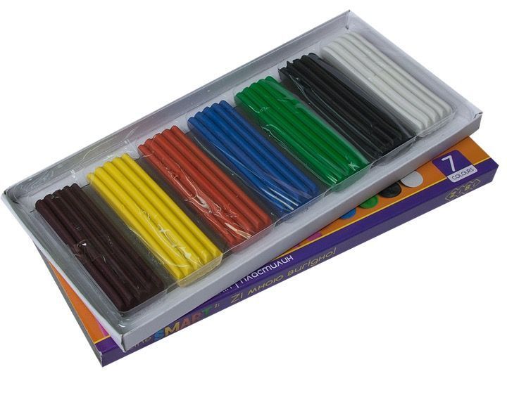 Пластилін ZiBi 7 кольорів, 140 г, SMART Line ZB.6222 ZB.6222 фото
