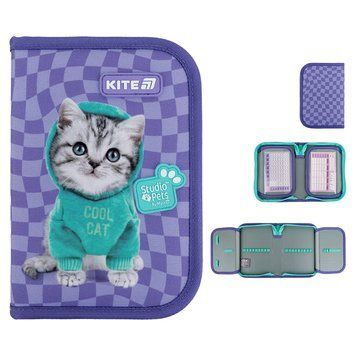 Пенал без наповнення Kite Studio Pets SP25-622-2, 1 відділення, 2 відворот SP25-622-2 фото