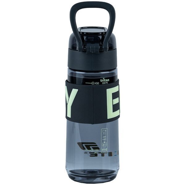Пляшечка для води Kite, 550 мл, K25-1232-1 сіра K25-1232-1 фото