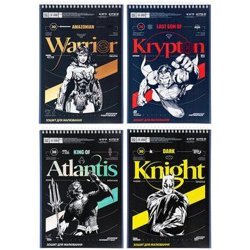 Альбом для малювання Kite DC Comics DC24-243, 30 аркушів DC24-243 фото
