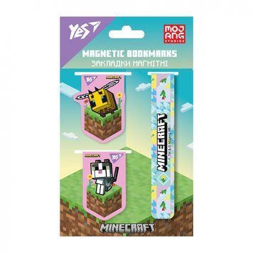 Закладки магнітні Yes Minecraft Spring 3 шт 708343 708343 фото