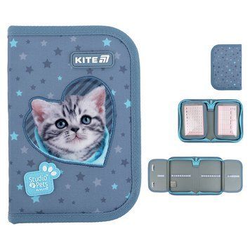 Пенал без наповнення Kite Studio Pets SP25-622-3, 1 відділення, 2 відворот SP25-622-3 фото