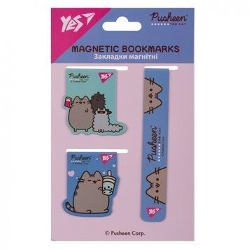 Закладки магнітні Yes Pusheen 3 шт 708348 708348 фото