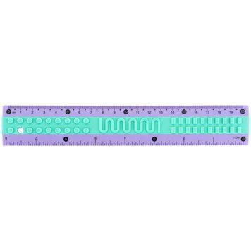 Лінійка пластикова Kite Classic K-1268-2, 20 см K-1268-2 фото