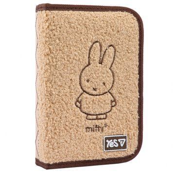 Пенал твердий одинарний з двома клапанами та прозорою кишенею Yes HP-04-N Miffy Bunny 533750 533750 фото