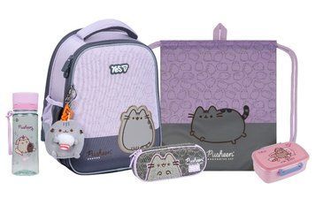 Шкільний набір Yes Pusheen (рюкзак, пенал, сумка, ланчбокс, пляшка) 115-130 см, 550663 (5) 550663 (5) фото