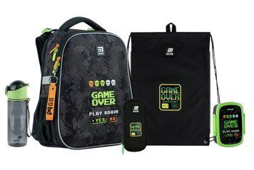Шкільний набір Kite Education Game Over (рюкзак, пенал, сумка, ланчбокс, пляшка) SET_K24-531M-6 (5) SET_K24-531M-6 (5) фото