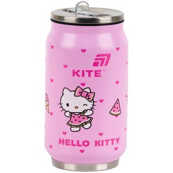Термокружка з трубочкою Kite Hello Kitty HK25-1263, 350 мл HK25-1263 фото