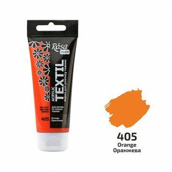 Фарба акрилова для тканин 60 мл Оранжева (05) Rosa Talent 263460405 263460405 фото