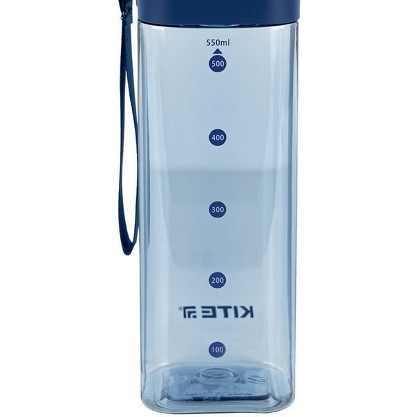 Пляшечка для води квадратна Kite K24-1209-1, 550 мл, блакитна K24-1209-1 фото