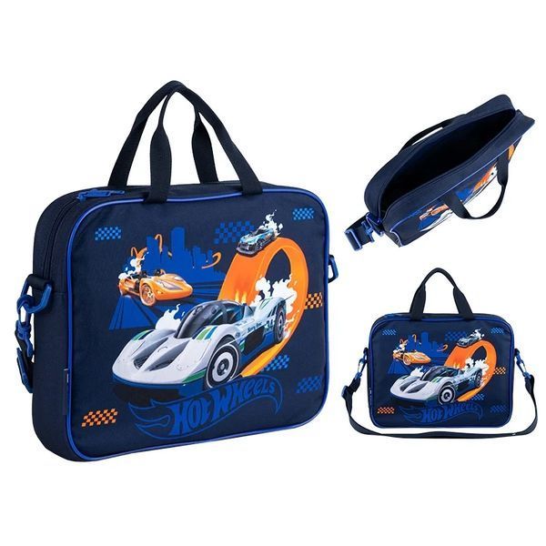 Набір Kite Hot Wheels (текстильна сумка, термос, пляшка, ланчбокс, підставка для книг) Hotwheelsset фото
