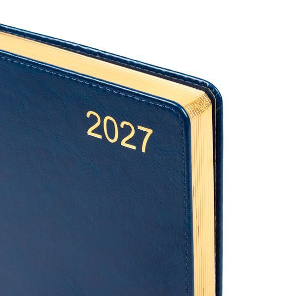 Щоденник діловий Leo Planner City A5 датований 2027 твердий синій 368 сторінок 252752 252752 фото