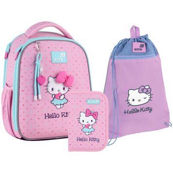 Шкільний набір Kite Education Hello Kitty (рюкзак, пенал, сумка) SET_HK26-555S-1 SET_HK26-555S-1 фото