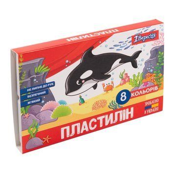 Пластилін 1 Вересня Zoo Land 8 кольорів 160 г 540587 540587 фото