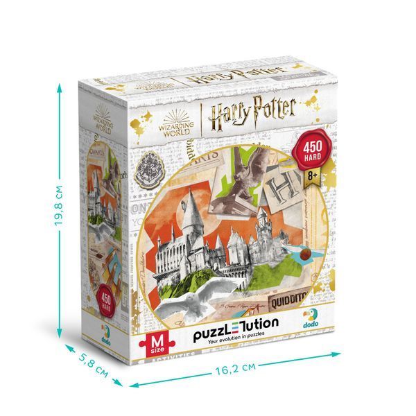 Пазл DoDo 450 елементів Hard-M - Harry Potter. Школа Гоґвортс та поле для Квідичу 200503 200503 фото