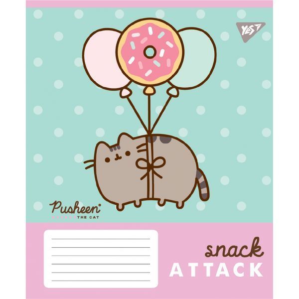 Зошит шкільний Yes Pusheen Candy 12 аркушів лінія 767598 767598 фото