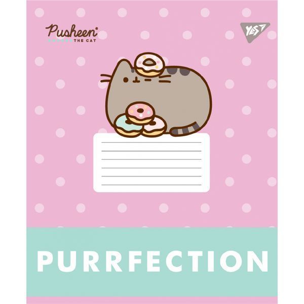 Зошит шкільний Yes Pusheen Candy 12 аркушів лінія 767598 767598 фото