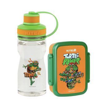 Пляшечка для води Kite Ninja Turtles 500 мл+ ланчбокс Kite Ninja Turtles 420 мл K25-397-1 фото
