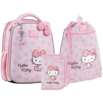 Шкільний набір Kite Education Hello Kitty (рюкзак, пенал, сумка) SET_HK26-555S-2 SET_HK26-555S-2 фото