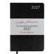 Щоденник діловий Leo Planner City A5 датований 2027 твердий чорний 368 сторінок 252754 252754 фото 1