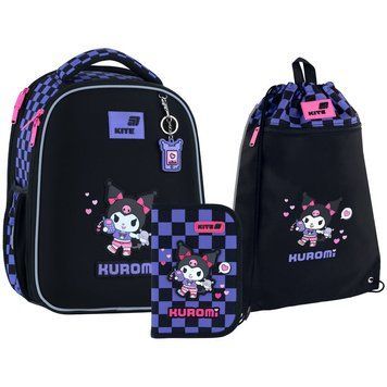 Шкільний набір Kite Education Kuromi (рюкзак, пенал, сумка) SET_HK26-555S-3 SET_HK26-555S-3 фото