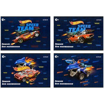 Альбом для малювання Kite Hot Wheels HW22-242, 24 аркуша HW22-242 фото