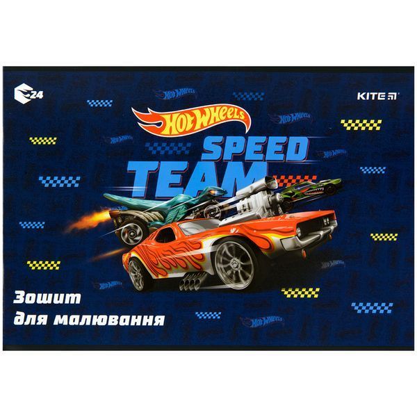 Альбом для малювання Kite Hot Wheels HW22-242, 24 аркуша HW22-242 фото