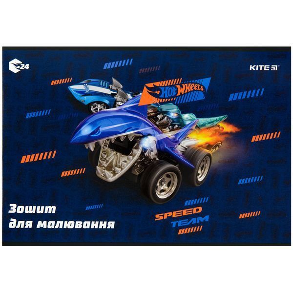 Альбом для малювання Kite Hot Wheels HW22-242, 24 аркуша HW22-242 фото