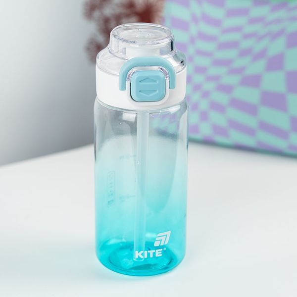 Пляшечка для води Kite K25-1212-2, 600 мл, блакитна K25-1212-2 фото