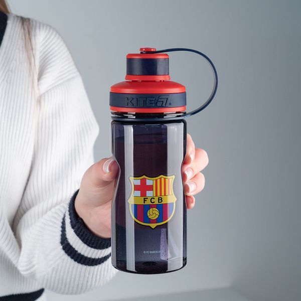 Пляшечка для води Kite FC Barcelona BC25-397, 500 мл, синя BC25-397 фото
