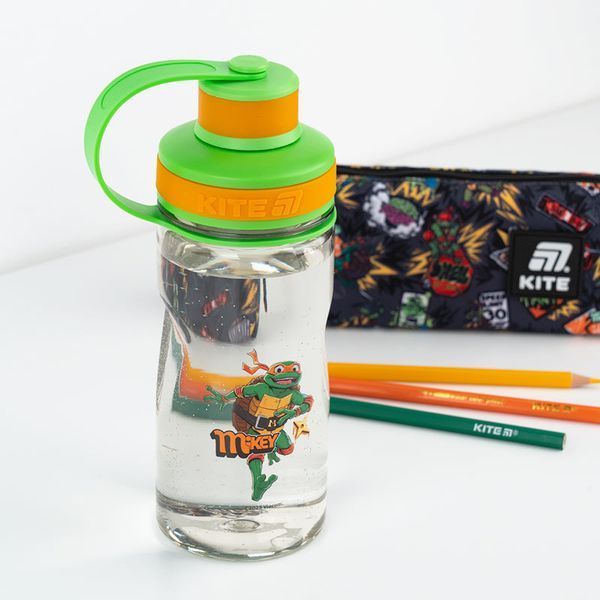Пляшечка для води Kite Ninja Turtles NT25-397, 500 мл, сіра NT25-397 фото