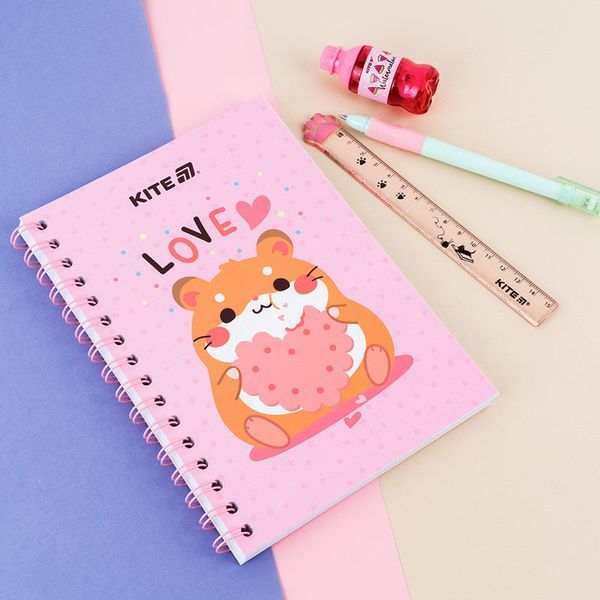 Блокнот на спіралі Kite Cute 3 K25-1911-3, А5, 80 аркушів, клітинка K25-1911-3 фото