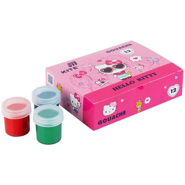 Фарби гуашеві Kite Hello Kitty HK26-063, 12 кольорів HK26-063 фото