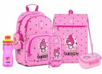 Шкільний набір Kite Education My Melody (рюкзак, пенал, сумка, ланчбокс, пляшка) 130 &ndash; 145 см SET_HK25-585M-2 (5) фото