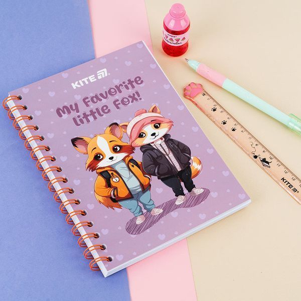 Блокнот на спіралі Kite Cute 4 K25-1911-4, А5, 80 аркушів, клітинка K25-1911-4 фото