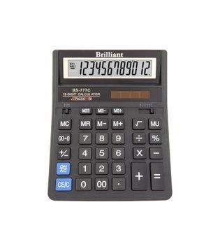 Калькулятор Brilliant BS-777C 12-розрядний, 2-живлення BS-777C фото