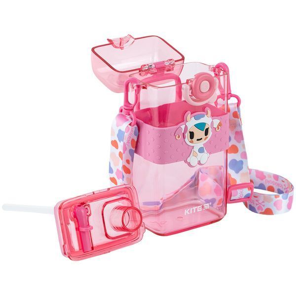 Пляшечка для води Kite tokidoki TK24-1203, 500 мл, 18x8x6,5 см TK24-1203 фото