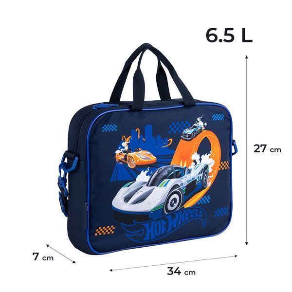 Шкільна текстильна сумка Kite Hot Wheels HW25-589 HW25-589 фото