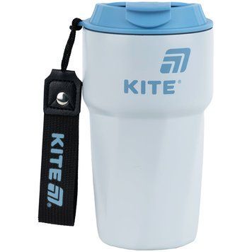 Термокружка Kite K25-1220-2, 450 мл, сіро-блакитна K25-1220-2 фото