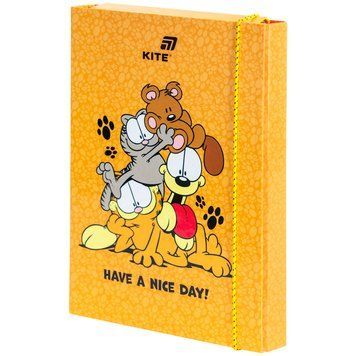 Папка для зошитів на гумці Kite Garfield GF26-210, картон GF26-210 фото