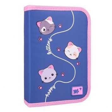 Пенал твердий Yes одинарний з двома клапанами HP-04 Meow-Meow 533623 533623 фото