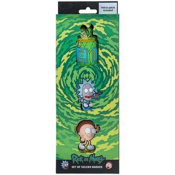 Набір бейджів на липучці Kite Rick and Morty RM24-3012, 3 шт. RM24-3012 фото