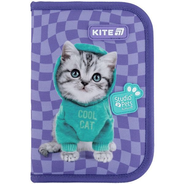 Пенал з наповненням Kite Studio Pets SP25-622H-2, 1 відділення, 2 відвороти SP25-622H-2 фото