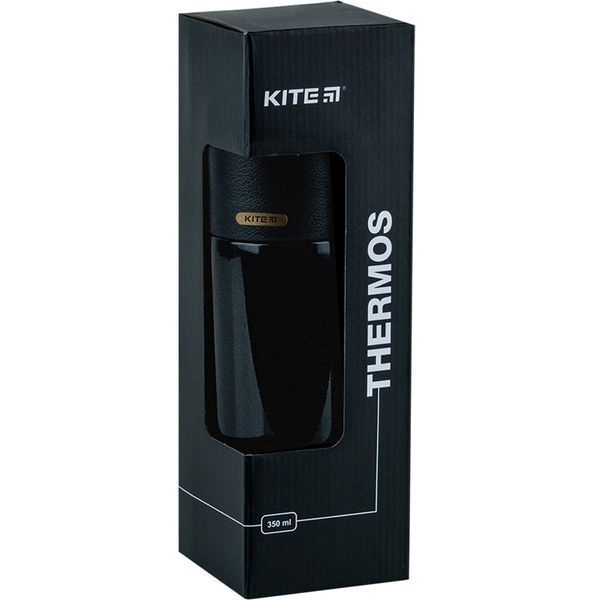 Термос Kite Pearl K24-302-1, 350 мл, чорний K24-302-1 фото